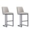 Manhattan Comfort Serena Barstool in Light Grey, 2PK 2-BS020-LG - alternate 2